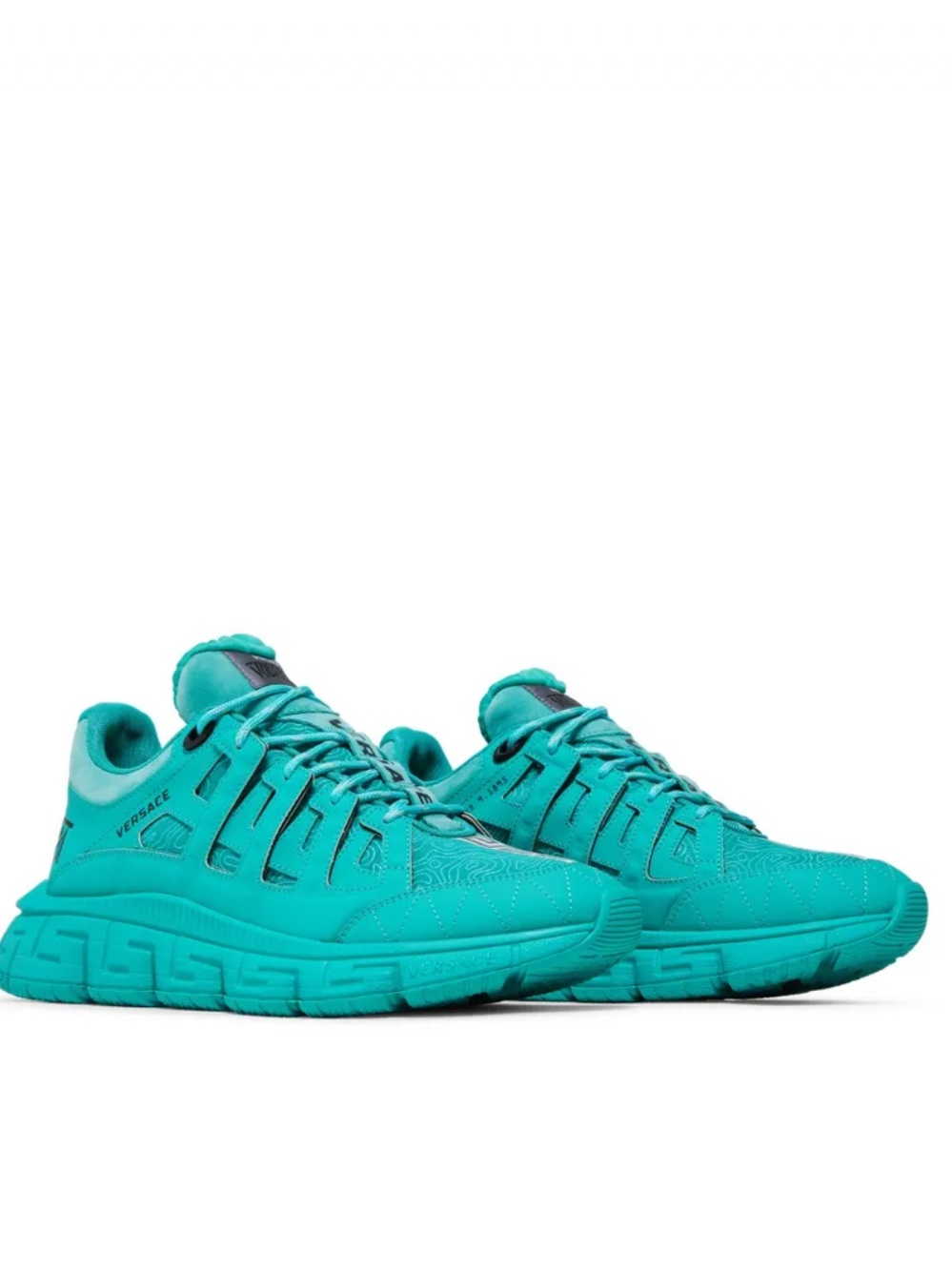 Versace Trigreca Sneakers in Teal